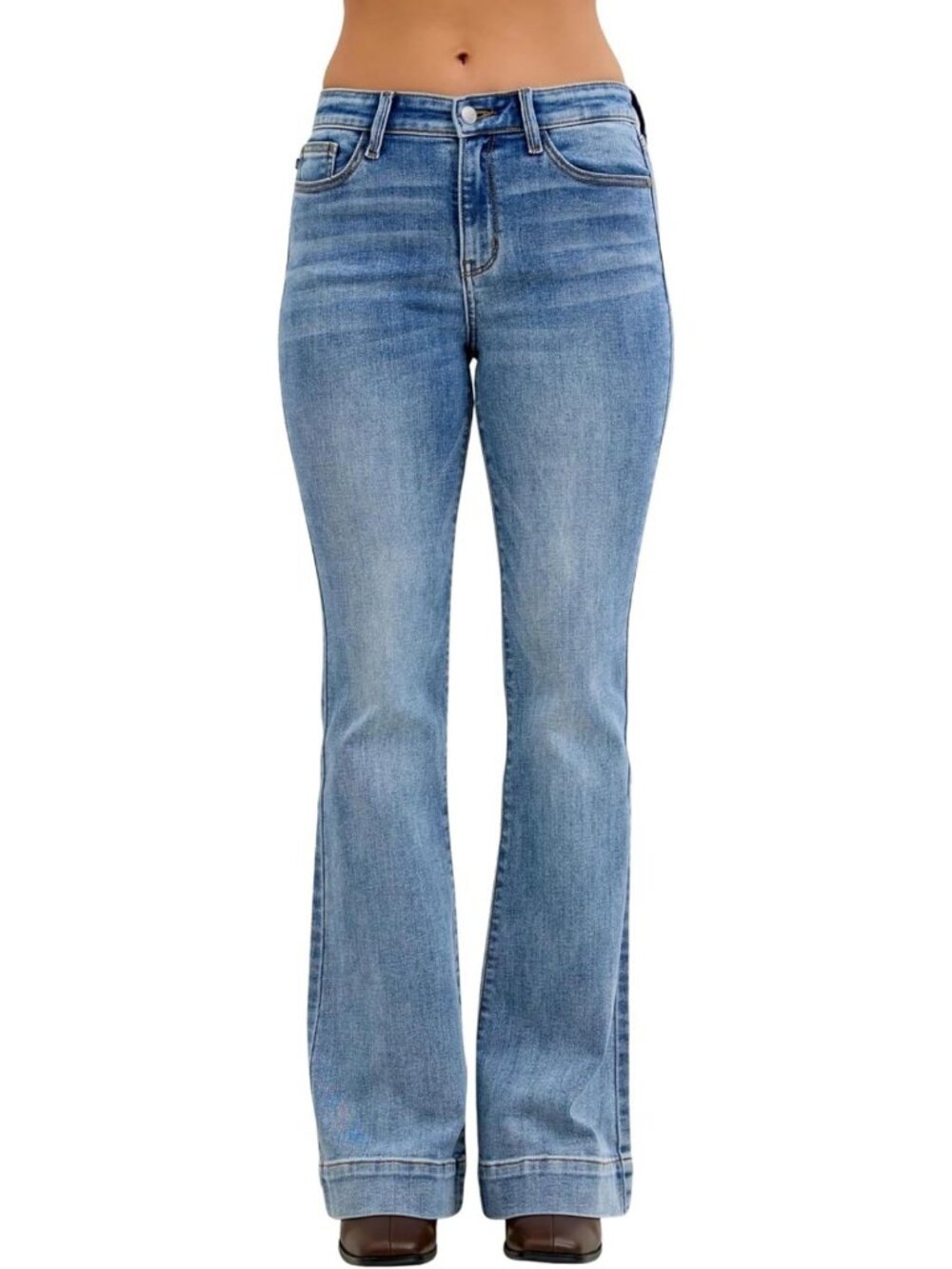 Mid Rise Flare Jeans for Women | Stylish & Comfortable Denim | Trendy Casual